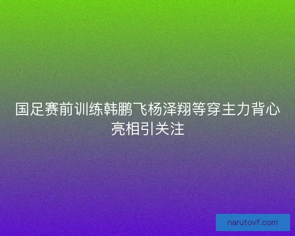 国足赛前训练韩鹏飞杨泽翔等穿主力背心亮相引关注