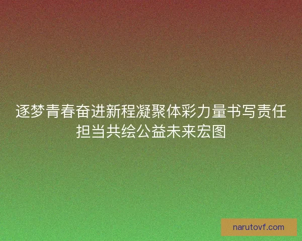 逐梦青春奋进新程凝聚体彩力量书写责任担当共绘公益未来宏图